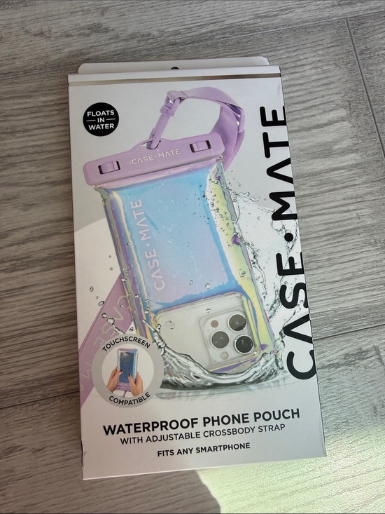 case-mate Other - case-mate Iridescent Lavender Waterproof Phone Pouch with Adjustable Strap